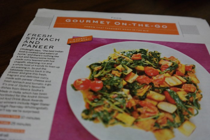 Spinach and Paneer recipe