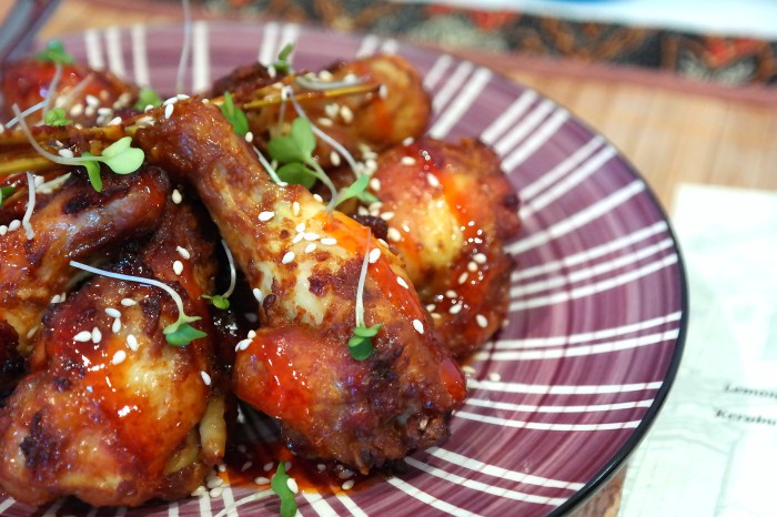 Lemon grass and Belacan chicken wings